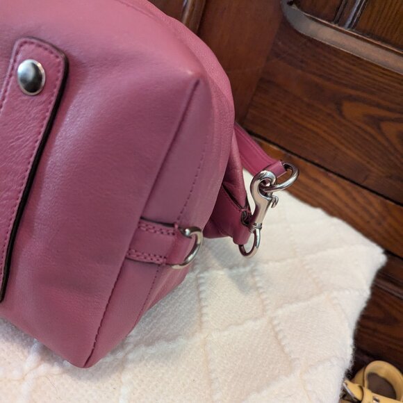 Coach Ashley Leather Satchel In Pink F15447 - Picture 7 of 12